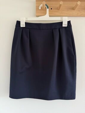 Kate Spade Navy Blue Barry Work Skirt The Rules 2
